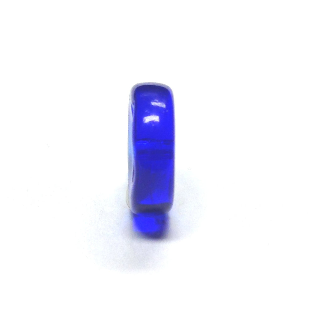 13MM Sapphire Blue Glass Rondel Bead (72 pieces)