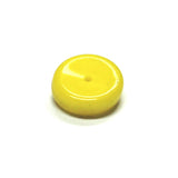 13MM Opaque Yellow Glass Rondel Bead (72 pieces)