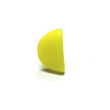 12X7MM Yellow Glass Flat Cap (72 pieces)