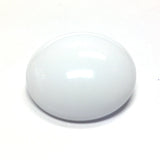 25MM White Round Flatback Bead (24 pieces)