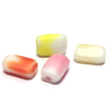 8X6MM Mat Pink Glass Rectangle Bead (144 pieces)