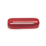 18X7MM Carnelian Glass Rectangle Bead (72 pieces)