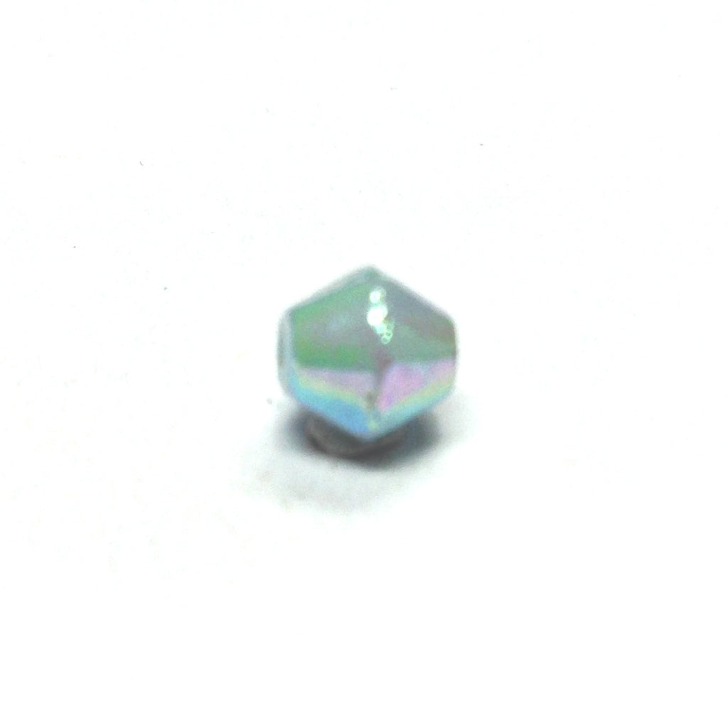 6X6MM Aqua Ab Faceted Bead (100 pieces)