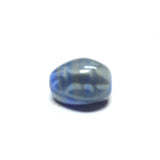 10X9MM Grey/Blue Glass Bead (36 pieces)