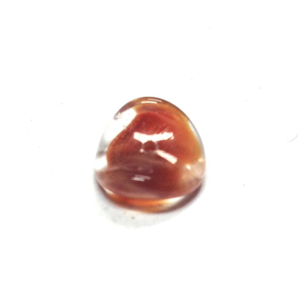 11MM Carnelian Glass Wavy Rondel Bead (144 pieces)