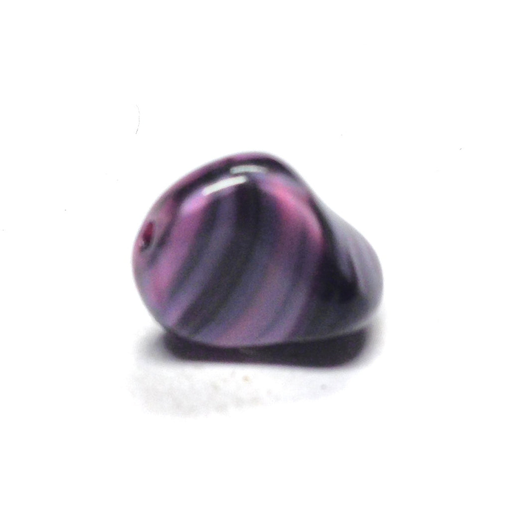 9X11 Amethyst/Black Nugget Bead (72 pieces)