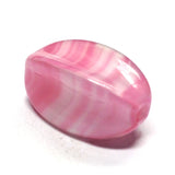 12X9MM Pink Glass Oval Bead (72 pieces)