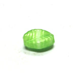 10X7MM Green Glass Leaf Bead (72 pieces)