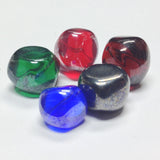 6MM Sapphire Blue Glass Nugget Bead (144 pieces)