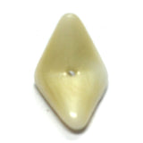 Beige Glass Interlock Bead (36 pieces)