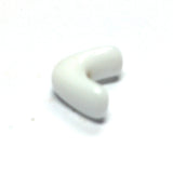 11MM White Glass Interlock Bead (72 pieces)