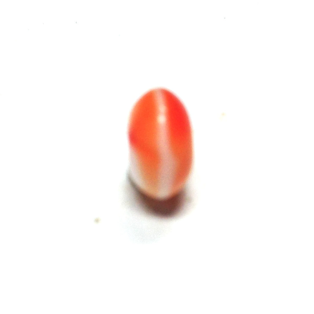 8MM Orange Glass Rondel Bead (144 pieces)