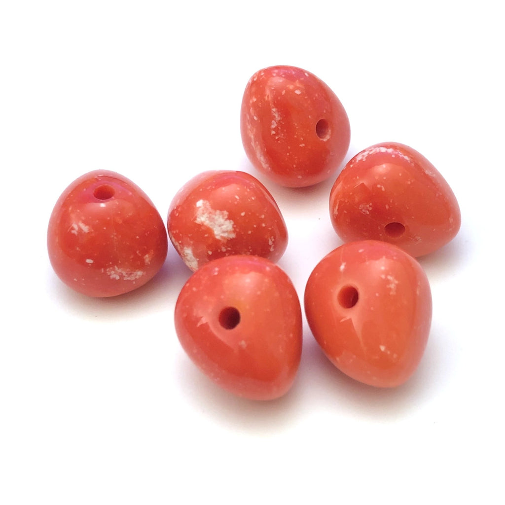 14X18MM Coral"Granite" Baroque Bead (36 pieces)