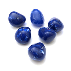 12X15MM Lapis "Granite" Baroque Beads (72 pieces)