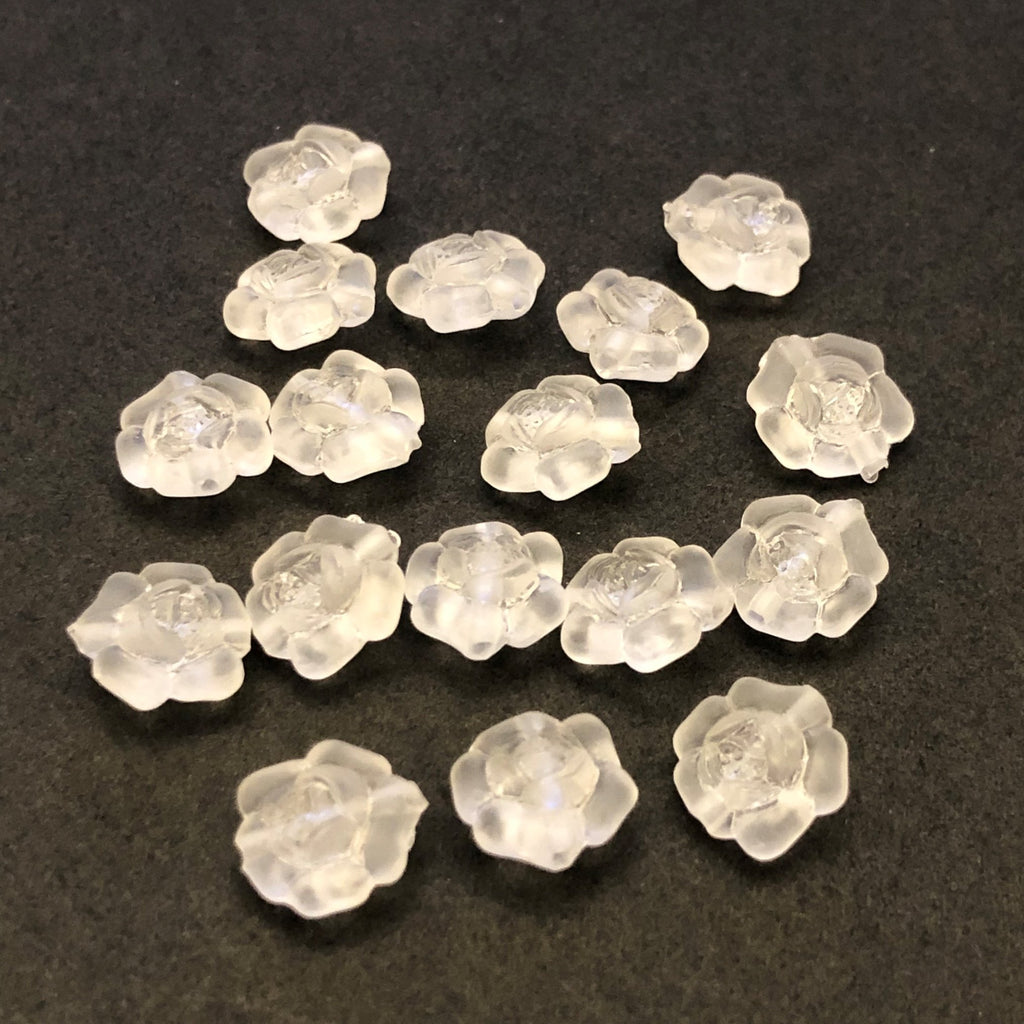 10MM Crystal Mat Rose Flower Bead (288 pieces)