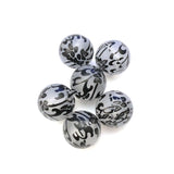 14MM Crystal Mat-Black "Botanica" Bead (72 pieces)