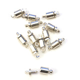 9X4MM Silver Tube Magnetic Clasp (144 pieces)