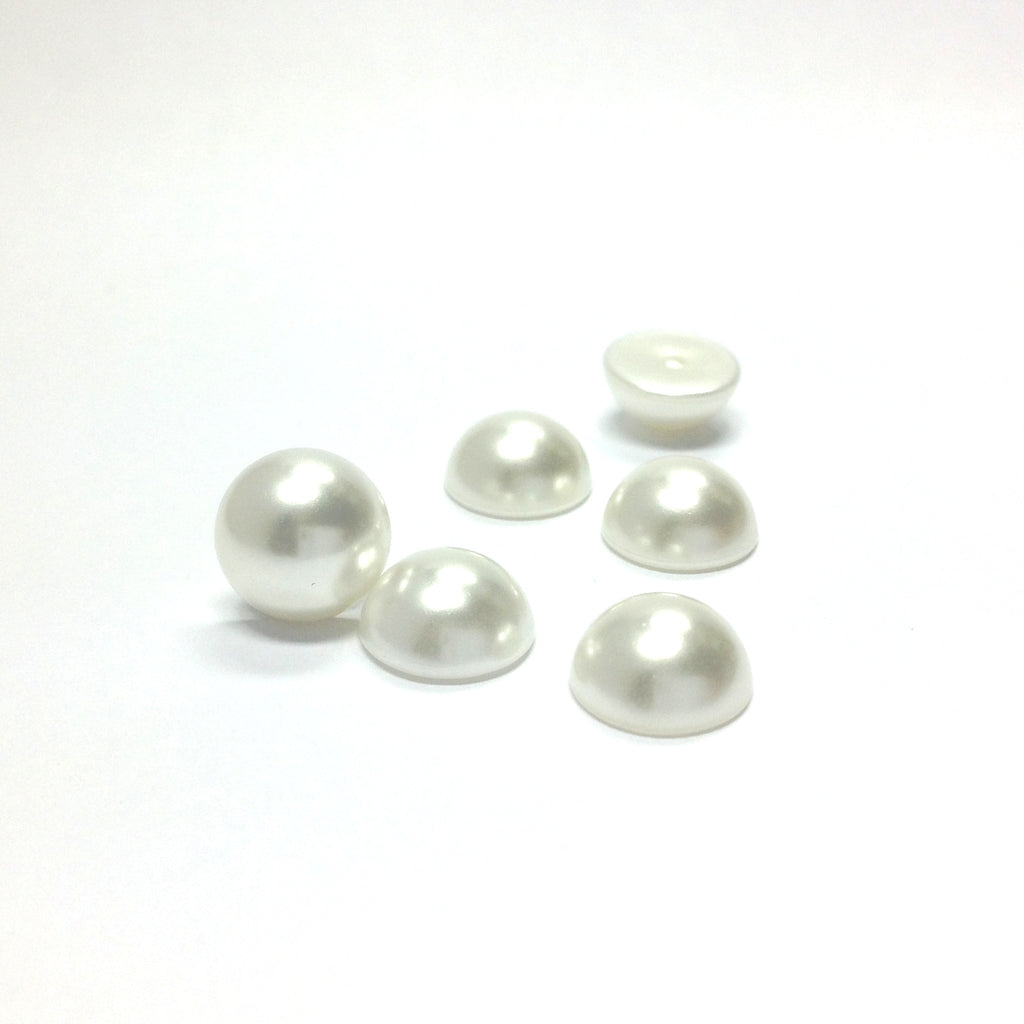 3MM White Pearl Half Ball Cab (2880 pieces)