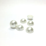 22MM High Dome White Pearl Cab (72 pieces)