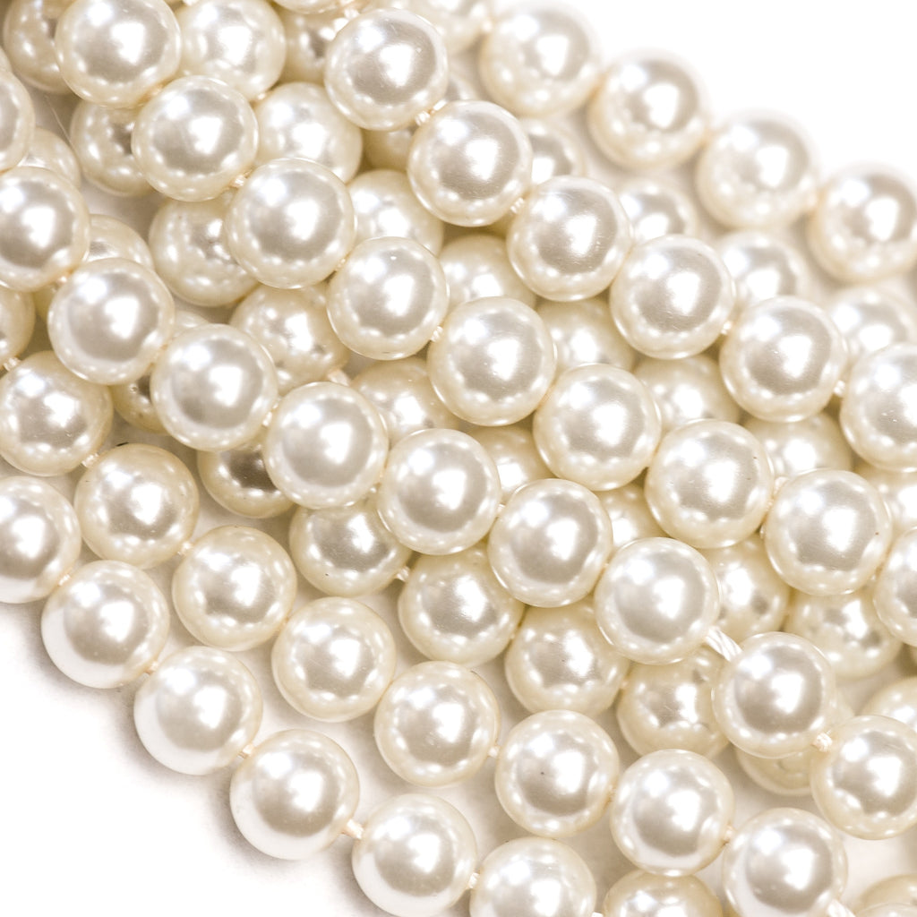 18MM Light Kiska Glass Pearls 16"