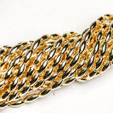 8X14MM Gold Oval Beads 60"