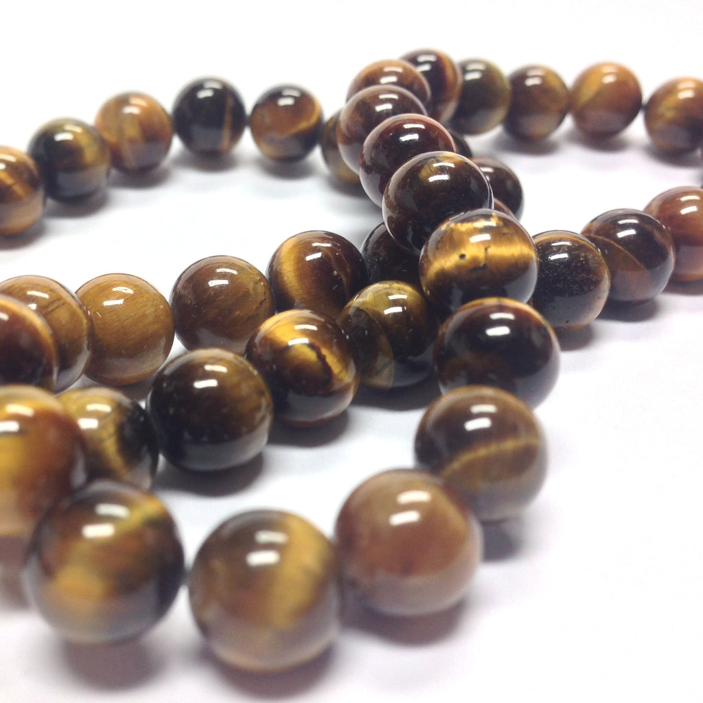 10MM Tigereye Gemstone Beads 16" (40 pieces)