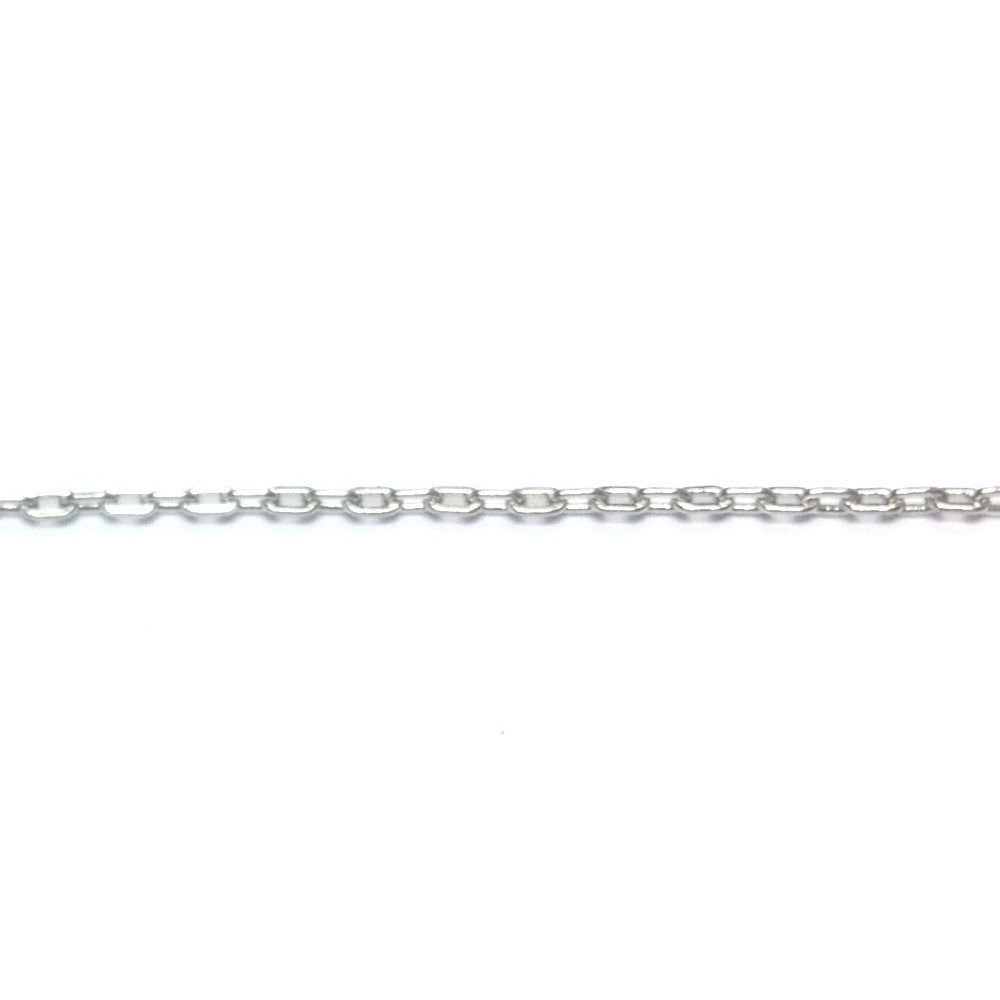 Silver Tone Plated Chain Brass Single Cable (1 foot)