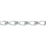 Im. Rhodium Plated Chain Steel Ladder (1 foot)