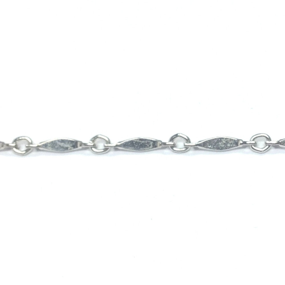 Silver Tone Plated Chain Steel Bar (1 foot)