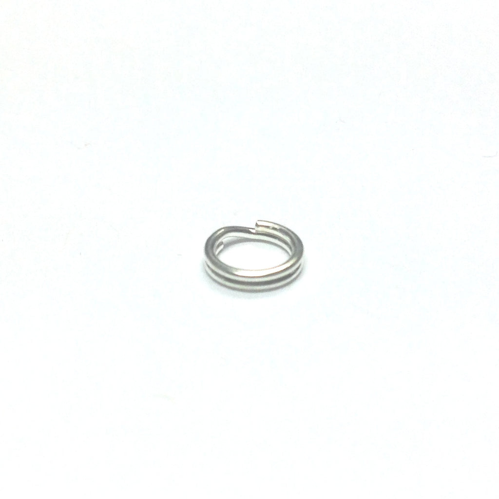 6MM Split Ring Silver Plate (144 pieces)