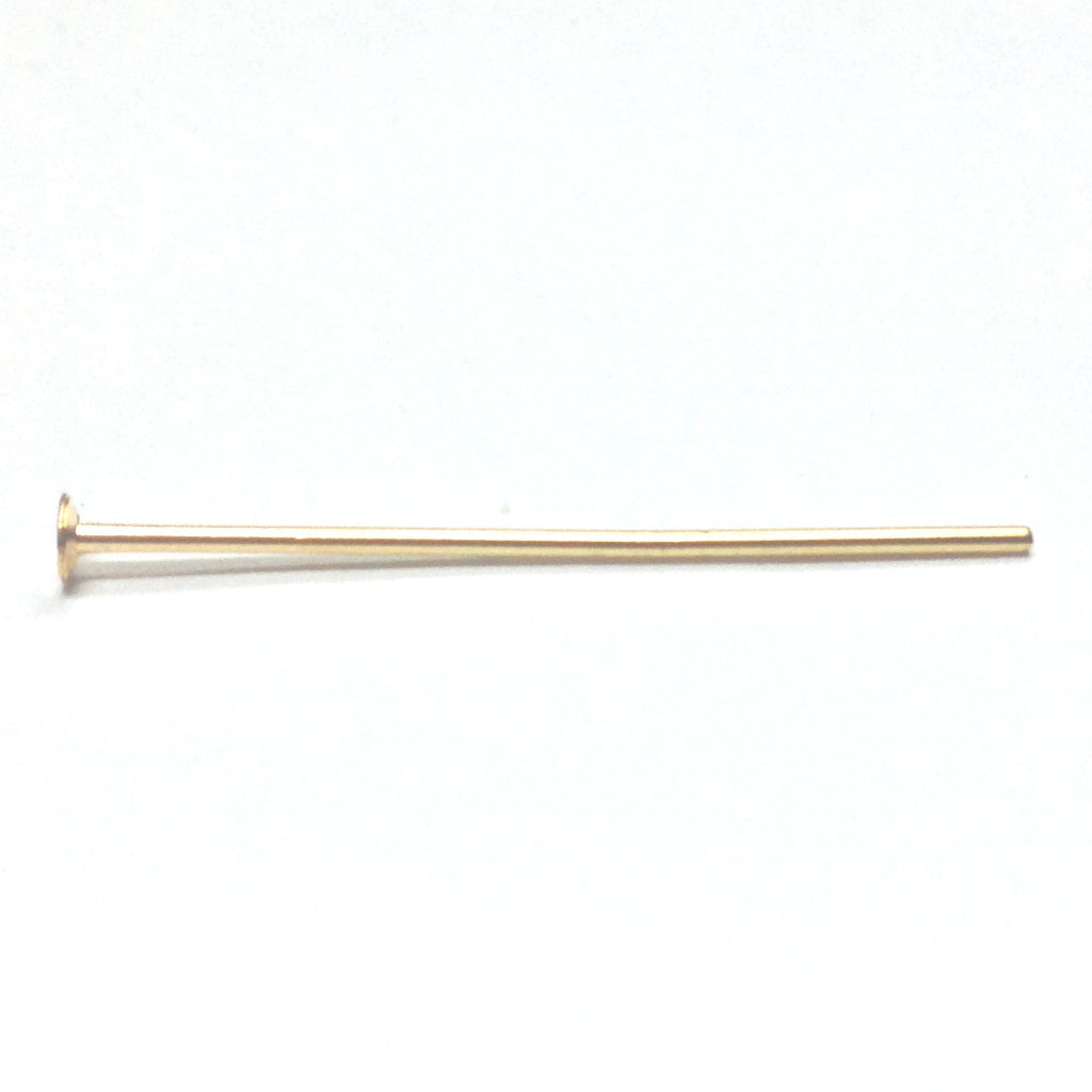 1.5" Brass Headpin (.028) 1 Oz. (~189 pieces)