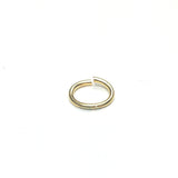 06 (3X4.5MM) .032 Oval Brass Jump Ring 1 Lb. (~12096 pieces)