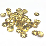 5MM Gilt Fluted Bead Cap (144 pieces)