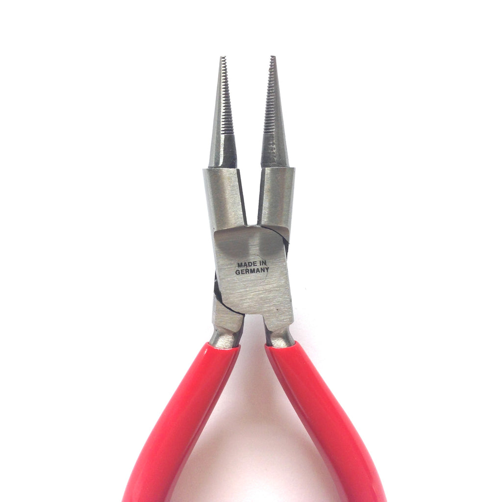 Round Nose Plier w/Cutter Serrated German (1 piece)