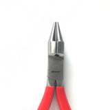 Short Round Nose Plier w/Cutter Smooth German (1 piece)