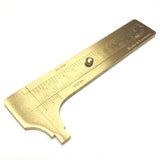 Brass Gauge (MM & Inches) 1 piece