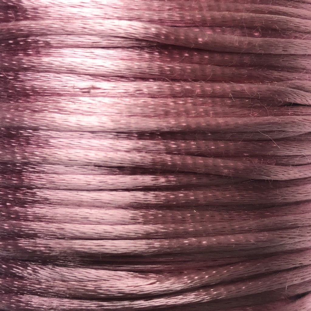 Size #1 - 2MM Antique Mauve Satin Cord (Rattail) 144 Yds