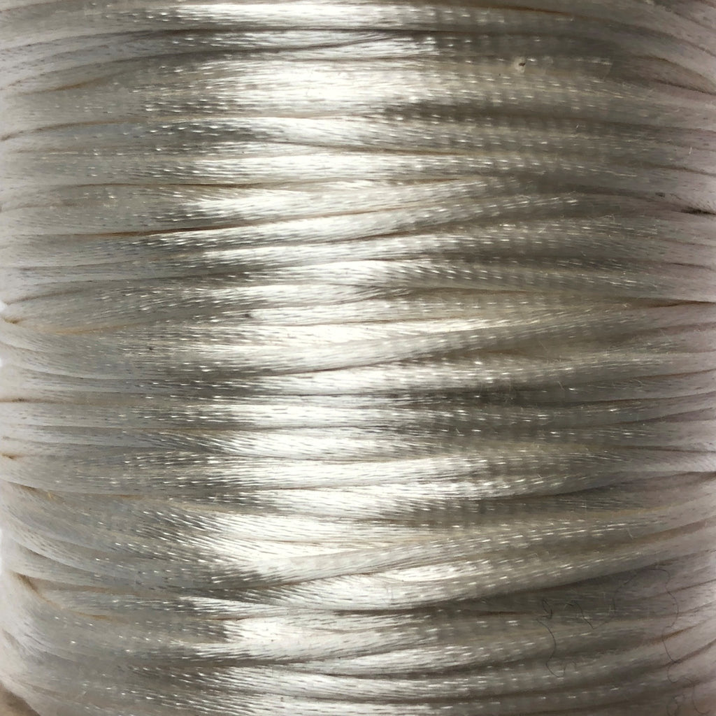 Size #2 - 3MM Ivory Satin Cord (Rattail) 144 Yds