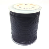 1MM Black Imitation Leather 100M Spl (Waxed Cotton