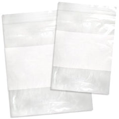 4"X6" Self Seal Bag w/White Block 2 Mil (100 Pieces)