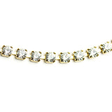 Rhinestone Chain Crystal/Gold (1 foot)