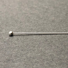 .925 Sterling 2MM Ball-End Headpin 1.5"(6Pc/Pk)