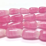 8X14MM Rosequartz Glass Pear Bead (36 pieces)