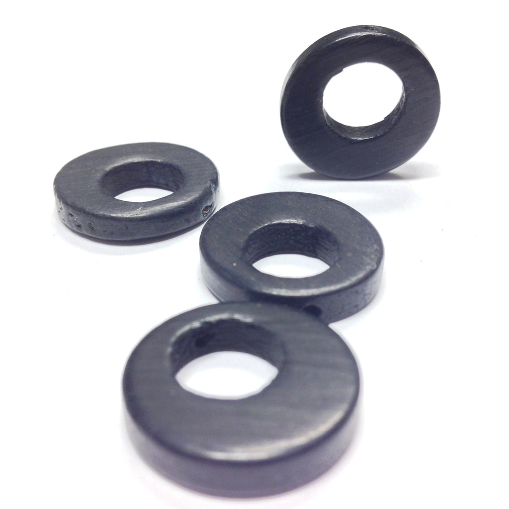 18MM Black Wood Hoop Drop (72 pieces)