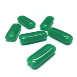 18X8MM Jade Flat Glass Rectangle Bead (72 pieces)