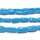 13X7MM Turquoise Baroque Glass Bead (110 pieces)