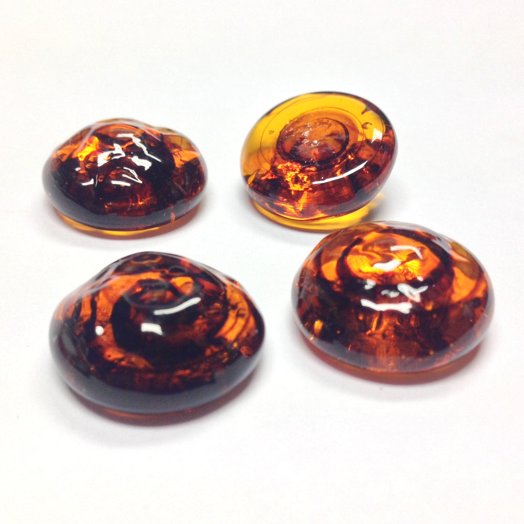 18MM Tortoise Glass Baroque Cab (12 pieces)