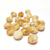 9MM Beige Glass Disc Bead (72 pieces)