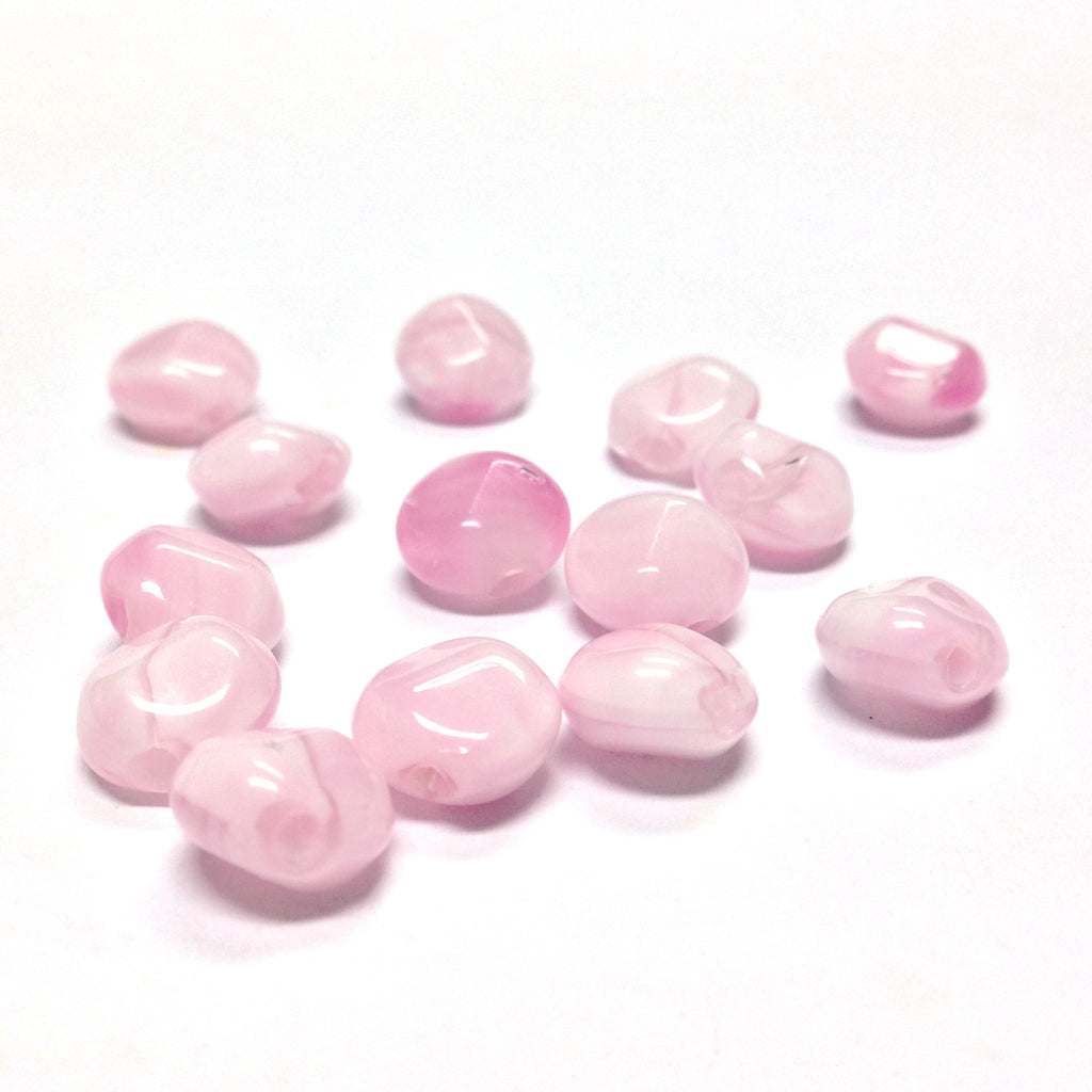 9MM Pink Glass Disc Bead (72 pieces)