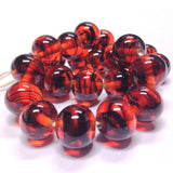 18MM Tortoise Glass Round Bead (6 pieces)